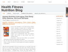 Tablet Screenshot of healthfitnessnutritionblog.com